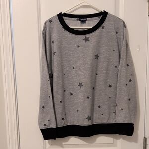 Splendid Star Print Sweatshirt Size Medium